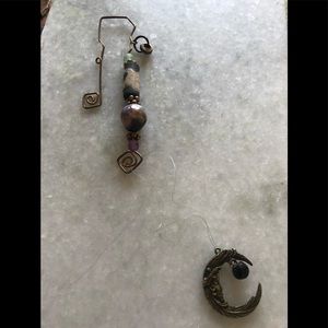 Beaded Moon Pottery Book Mark Art